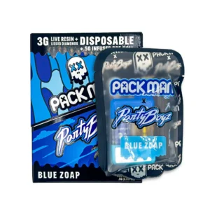 Blue Zoap Packman x Party Boyz 3g Disposable Vape
