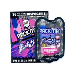 Bubblegum Diesel Packman x Party Boyz 3G Disposable & 0.5G Pre-Rolls