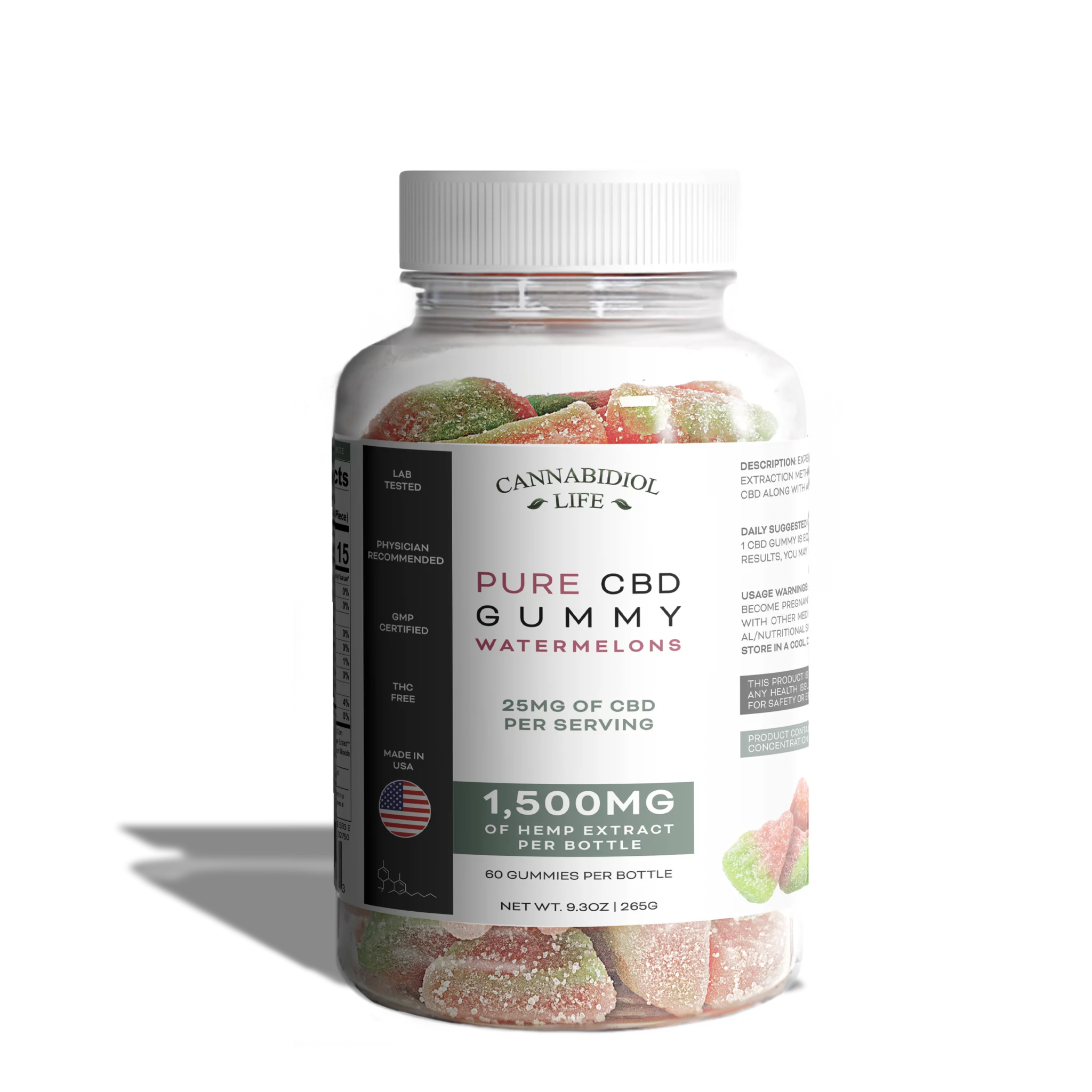 Cannabidiol Life CBD Watermelon Gummies