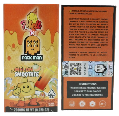 Melt x Packman Melon Smoothie Disposable Vape